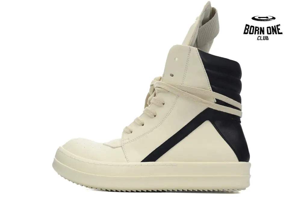 Rick Owens Luxor Geobasket High ’Milk Black’