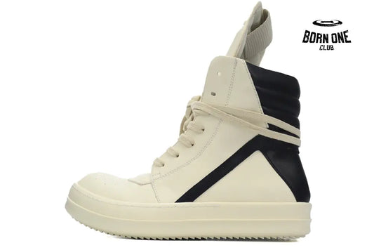 Rick Owens Luxor Geobasket High ’Milk Black’