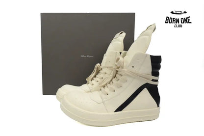 Rick Owens Luxor Geobasket High ’Milk Black’
