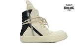 Rick Owens Luxor Geobasket High ’Milk Black’