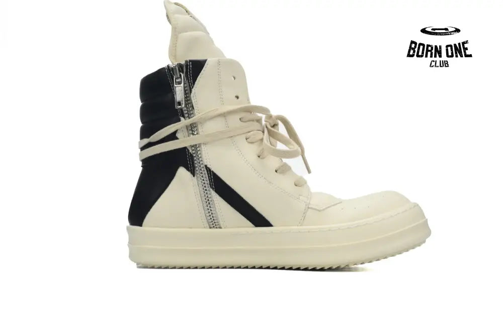 Rick Owens Luxor Geobasket High ’Milk Black’