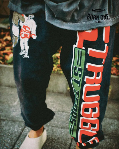 Saint Michael x Denim Tears Calça Moletom