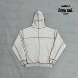 Set Supreme Coverstitch Hooded Conjunto Moletom