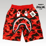 Shorts Bape Camo Shark Shorts Red