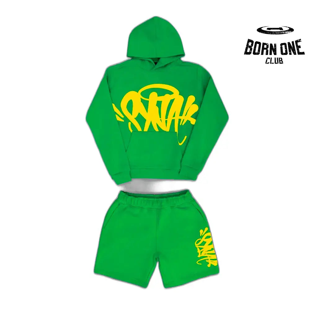 Conjunto Team Syna Hood Twinset Green