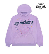 Sp5der Acai Hoodie Purple Hoodie