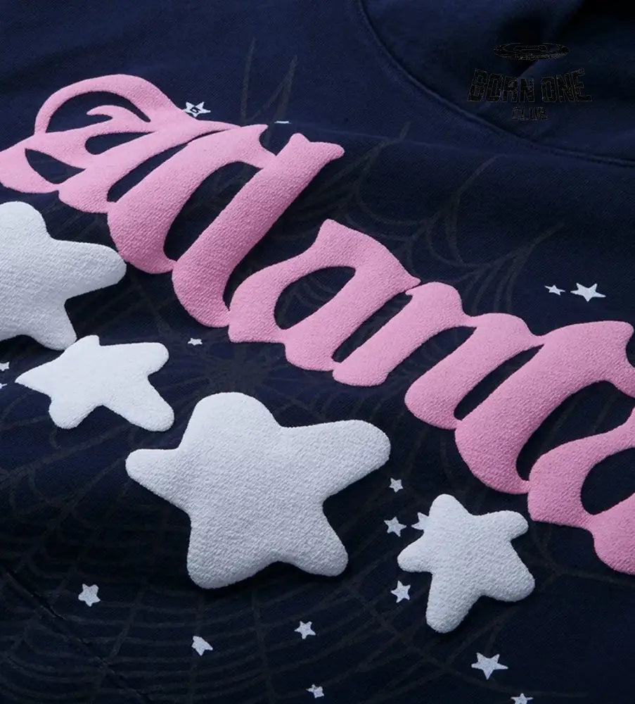 Sp5der Atlanta Hoodie Navy Hoodie