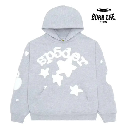 Sp5der Beluga Hoodie Heather Grey Hoodie