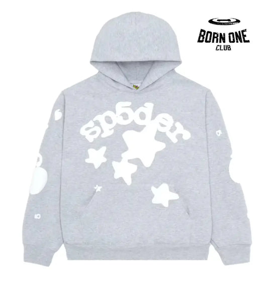 Sp5der Beluga Hoodie Heather Grey Hoodie