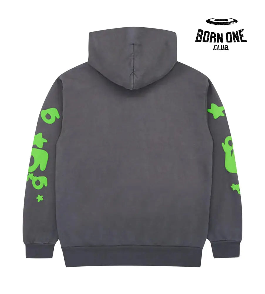 Sp5der Beluga Slate Grey Hoodie Hoodie