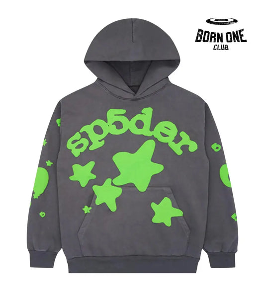 Sp5der Beluga Slate Grey Hoodie Hoodie