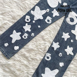 Sp5der Big Star 555 Printed Denim Pants Calça Jeans