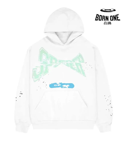 Sp5der Cross Country Hoodie Eggshell Hoodie