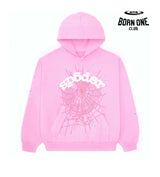 Sp5der Logo Web Pink Hoodie Hoodie