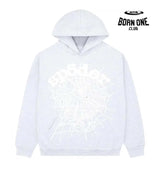 Sp5der OG Web Hoodie Heather Grey Hoodie