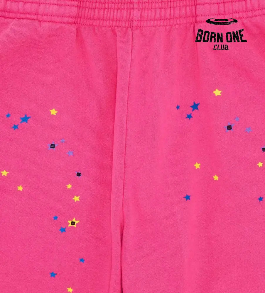Sp5der P*nk Sweatpants V2 Pink Hoodie