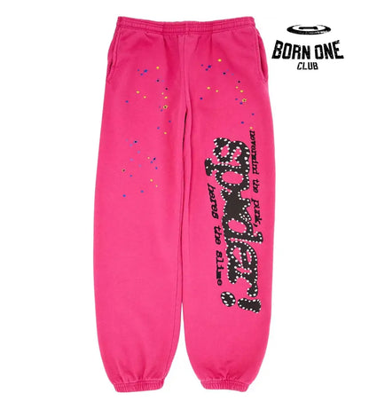 Sp5der P*nk Sweatpants V2 Pink Hoodie