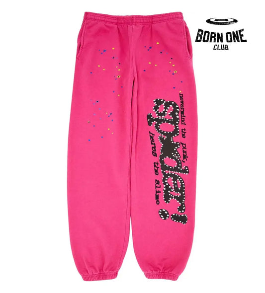 Sp5der P*nk Sweatpants V2 Pink Hoodie