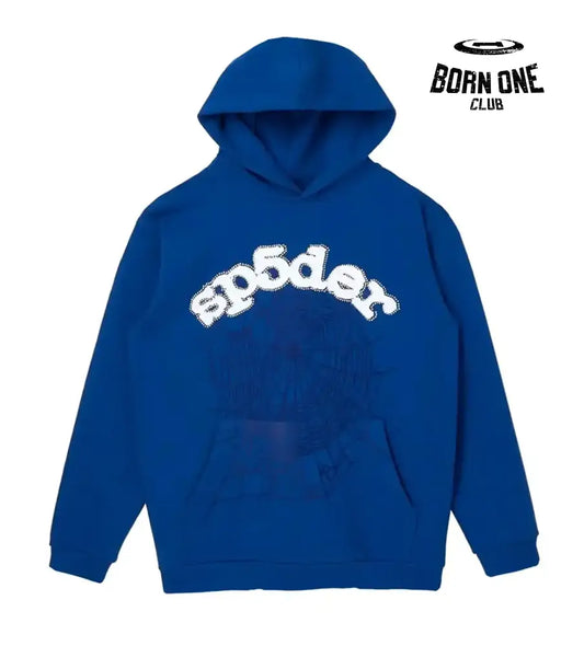 Sp5der Skittles Hoodie Blue Hoodie