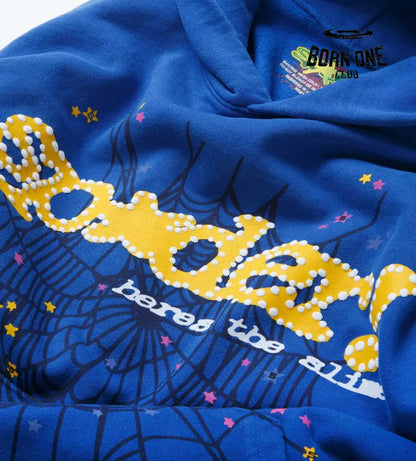 Sp5der TC Marina Hoodie Blue Hoodie