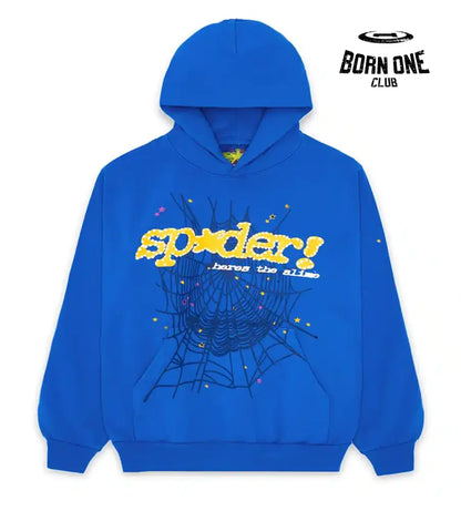 Sp5der TC Marina Hoodie Blue Hoodie