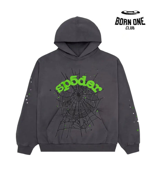 Sp5der Web Hoodie Slate Grey Hoodie