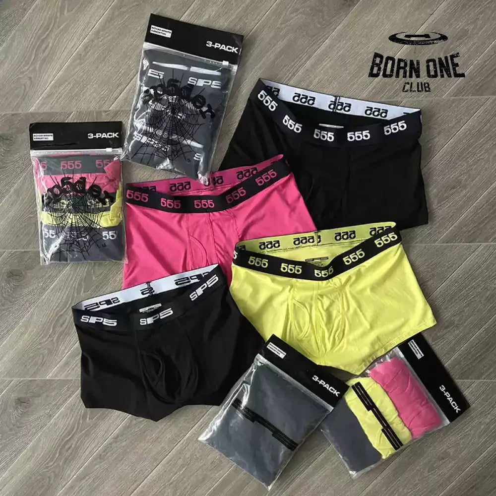 Sp5der worldwide Boxers 3 Pack cueca