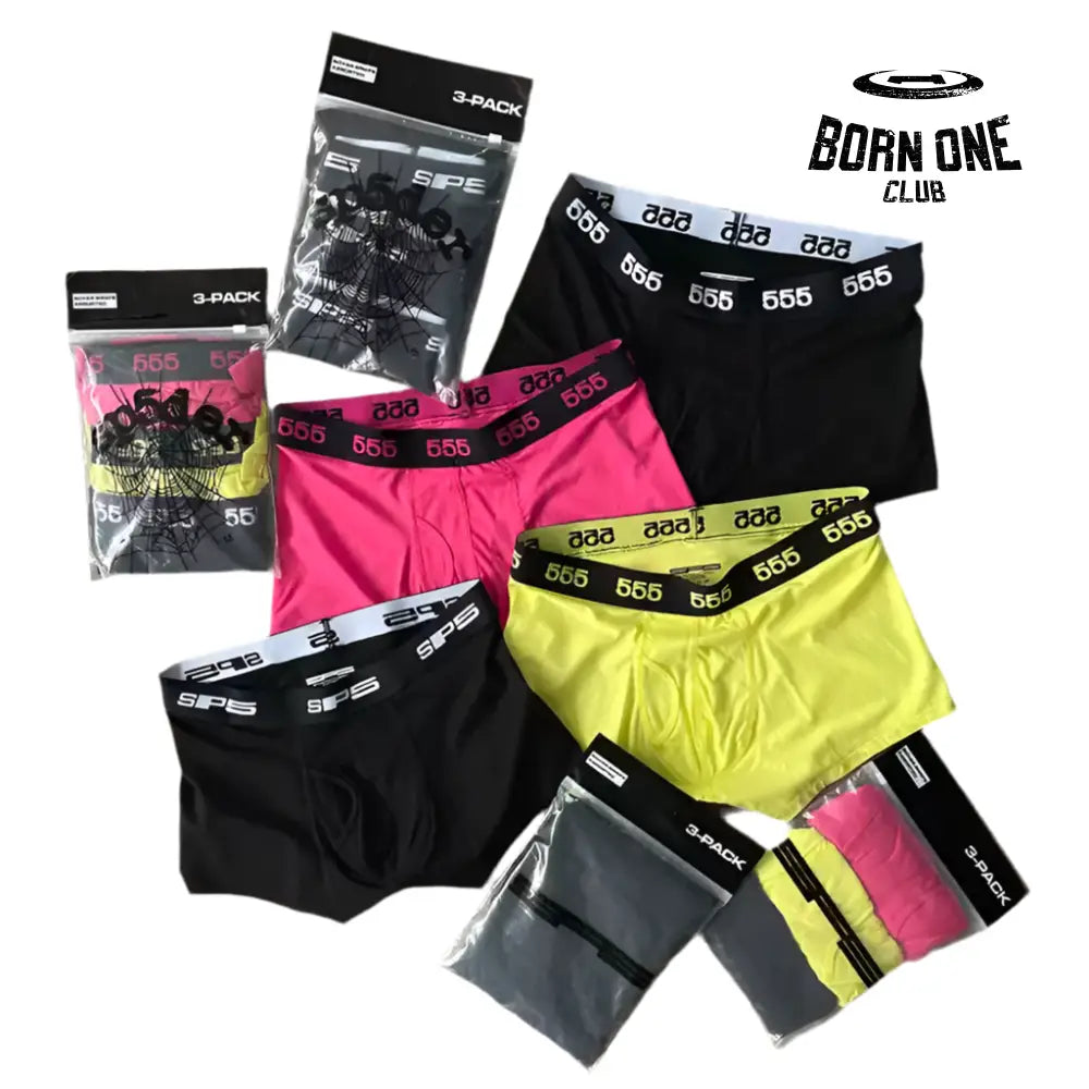 Sp5der worldwide Boxers 3 Pack cueca