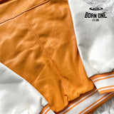 Sp5der Worldwide S Logo Varasity Orange Jacket Jaqueta