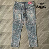 Sp5der worldwide Track Jacket pants Calça Jeans
