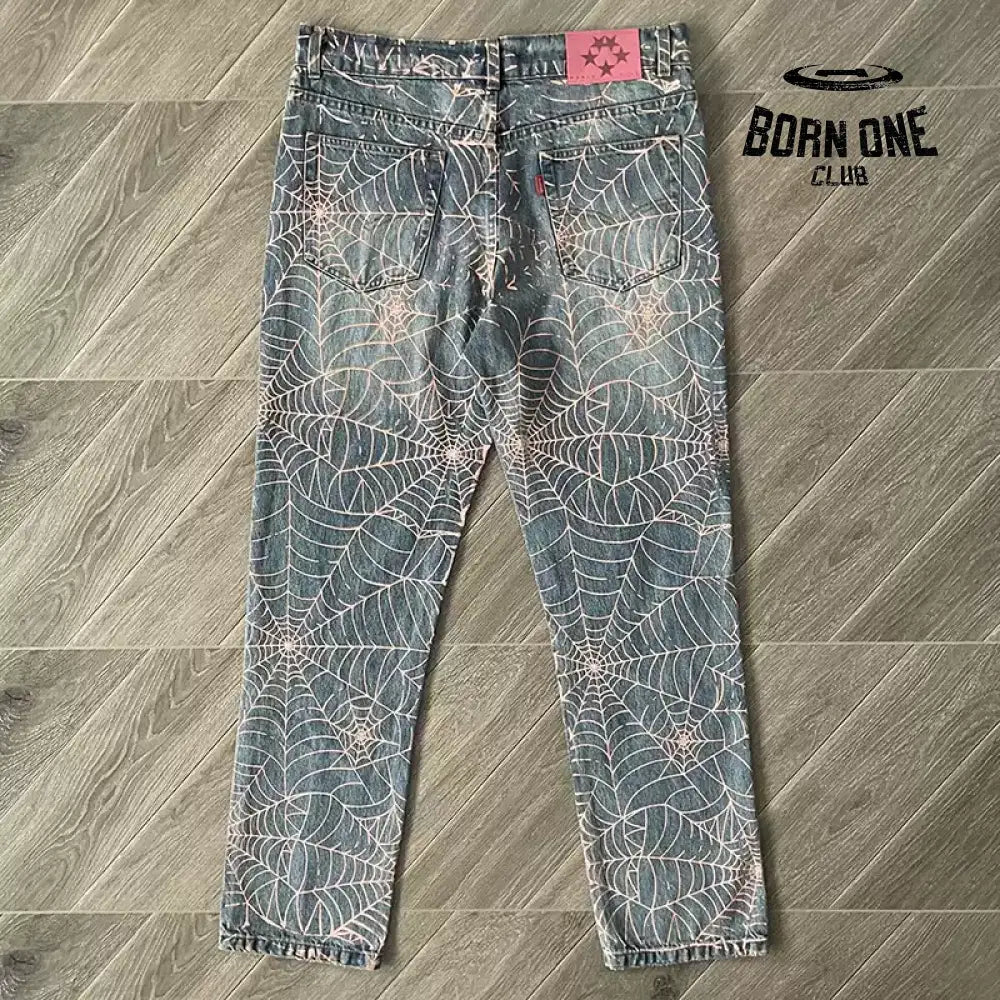 Sp5der worldwide Track Jacket pants Calça Jeans