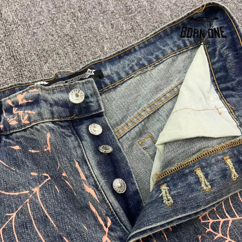 Sp5der worldwide Track Jacket pants Calça Jeans