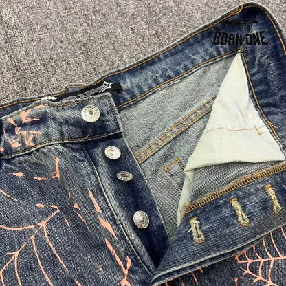 Sp5der worldwide Track Jacket pants Calça Jeans