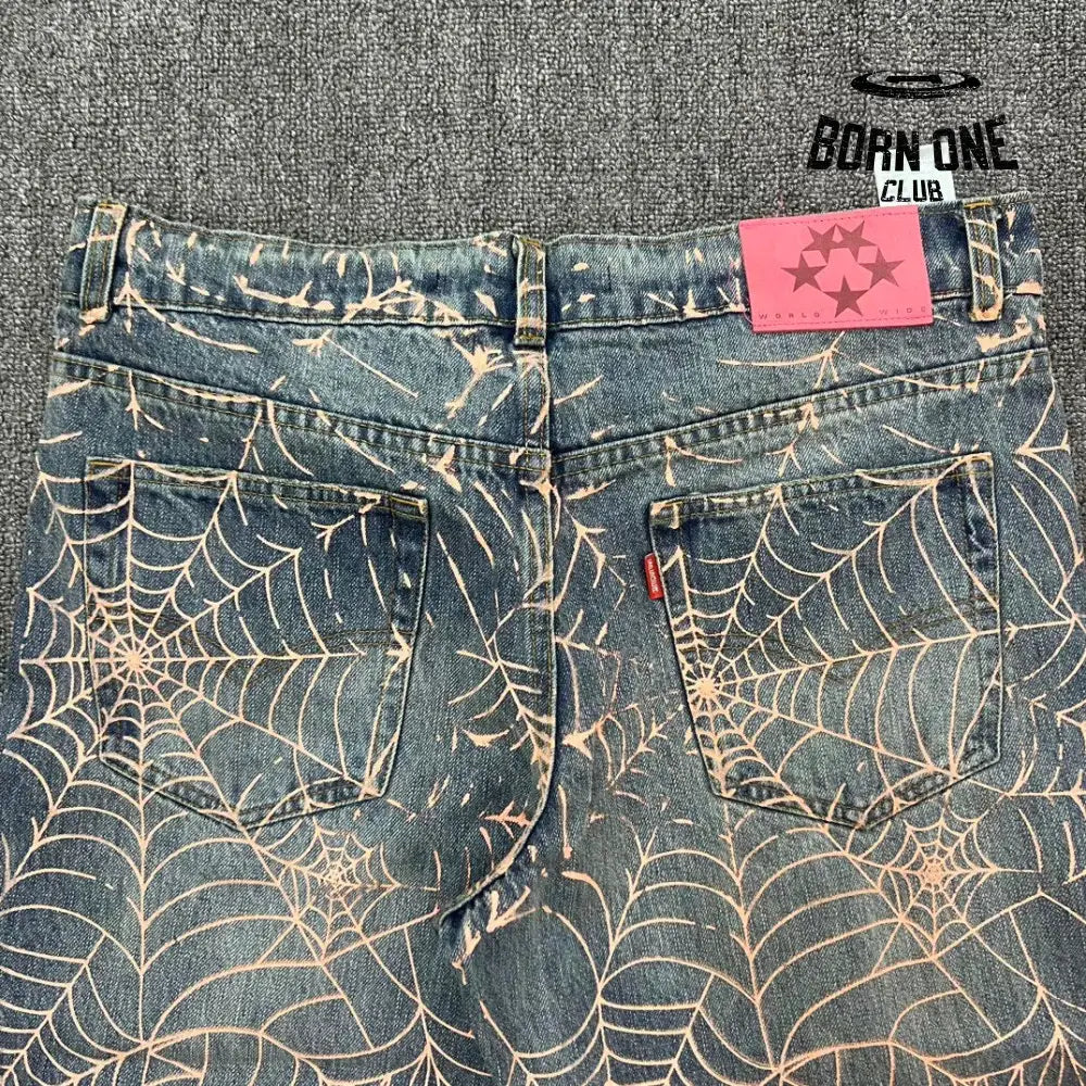 Sp5der worldwide Track Jacket pants Calça Jeans