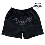 Spider Worldwide Classic Fonts Shorts Bermuda Black