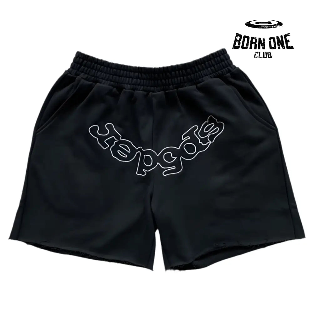 Spider Worldwide Classic Fonts Shorts Bermuda Black