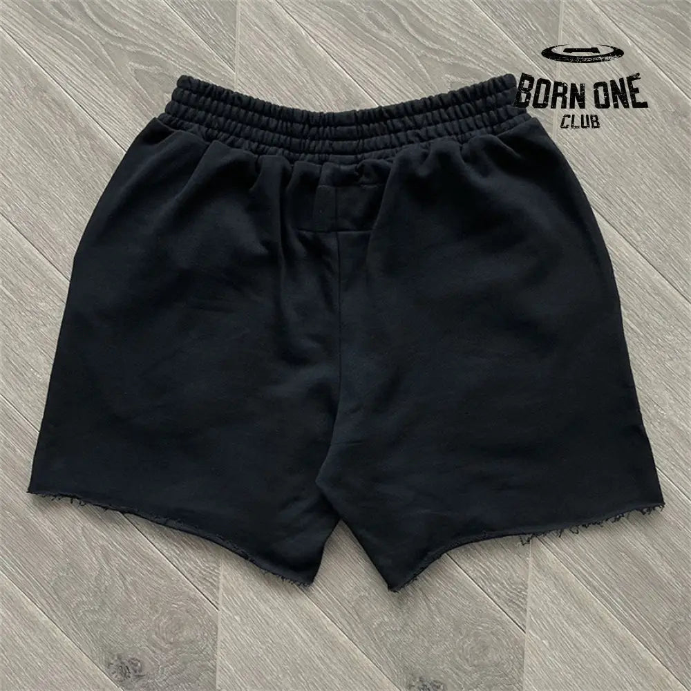 Spider Worldwide Classic Fonts Shorts Bermuda Black