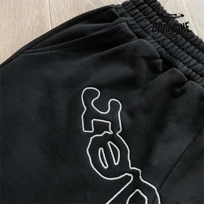 Spider Worldwide Classic Fonts Shorts Bermuda Black