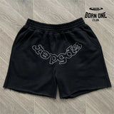 Spider Worldwide Classic Fonts Shorts Bermuda Black