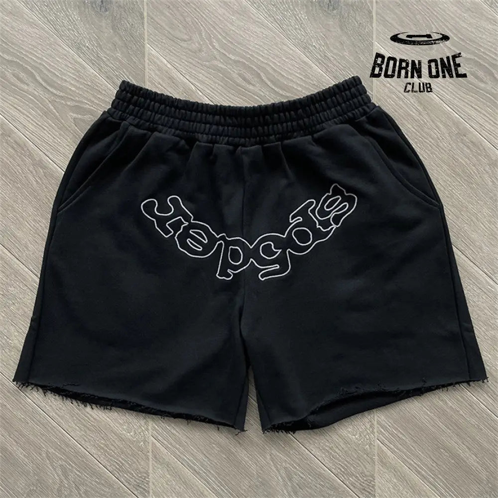 Spider Worldwide Classic Fonts Shorts Bermuda Black