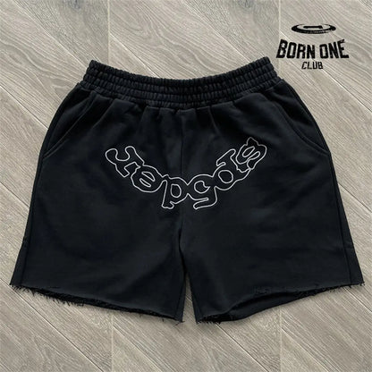 Spider Worldwide Classic Fonts Shorts Bermuda Black