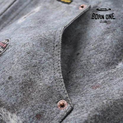 Supreme x HJR Trompe L’oeil Hooded Work Jacket in Blue Jaqueta
