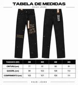 Tabela de medidas calça jeans Ksubi