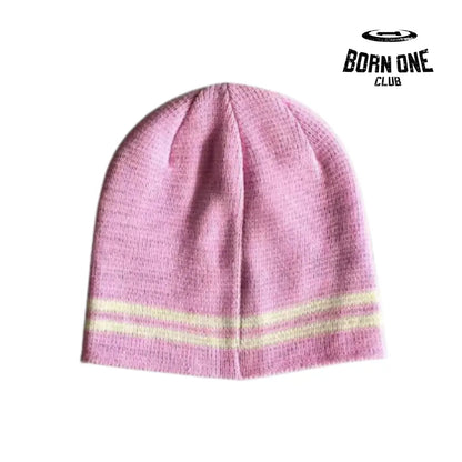 Touca Corteiz Knit Stripe Beanie Pink