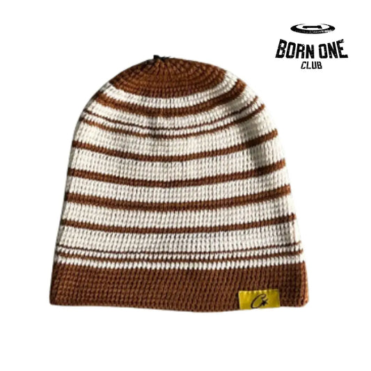 Touca Corteiz Striped Cold Hat Brown
