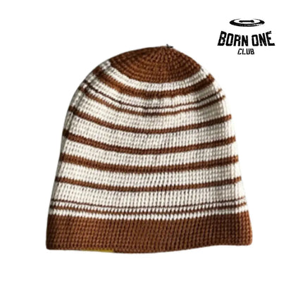 Touca Corteiz Striped Cold Hat Brown