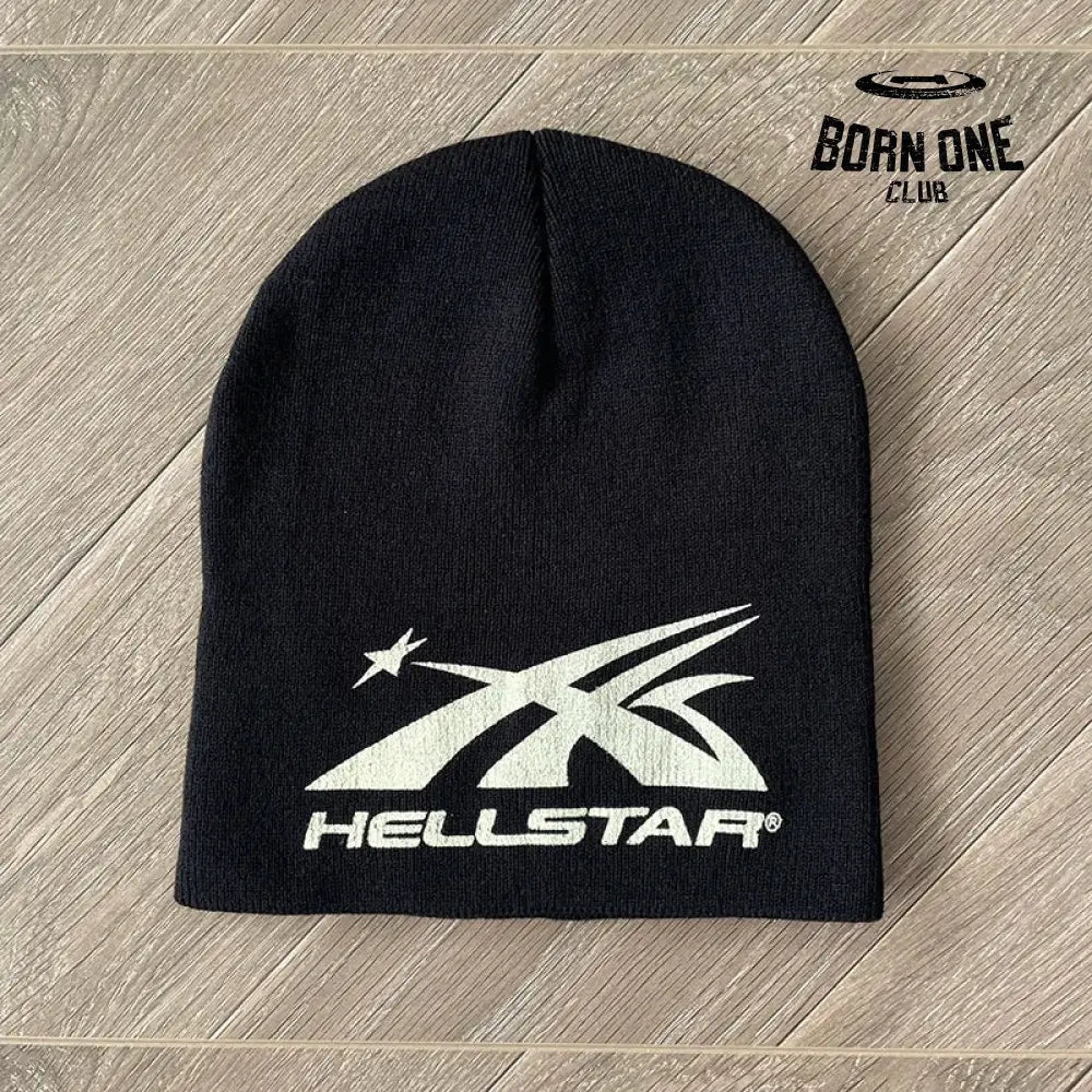 Touca Hellstar Branco preto / Tamanho Único