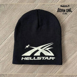 Touca Hellstar Branco preto / Tamanho Único