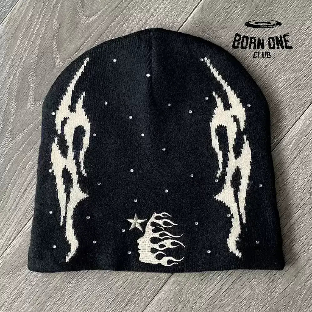 Touca Hellstar Studios logo Sports Flame Beanie