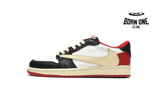 Travis Scott x Air Jordan 1 Low Black Red DM7866-166